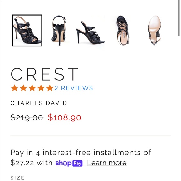 Charles David Strappy Stiletto - Picture 2 of 4